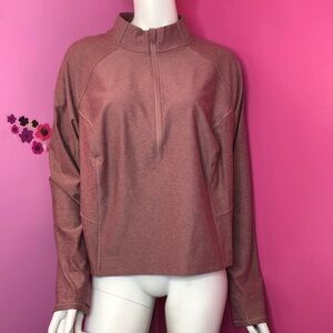 Old Navy CloudComfy Crop Quarter Zip Rose Pink Size 2X